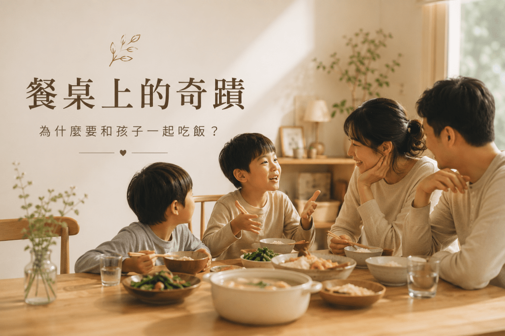 10個一定要和孩子共餐談話的理由《餐桌上的奇蹟》
