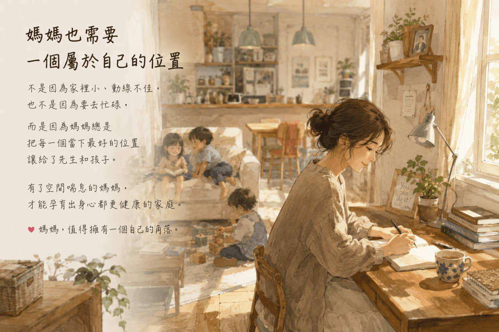 為何媽媽在家經常「被趕來趕去」？給母親休息的空間和權利