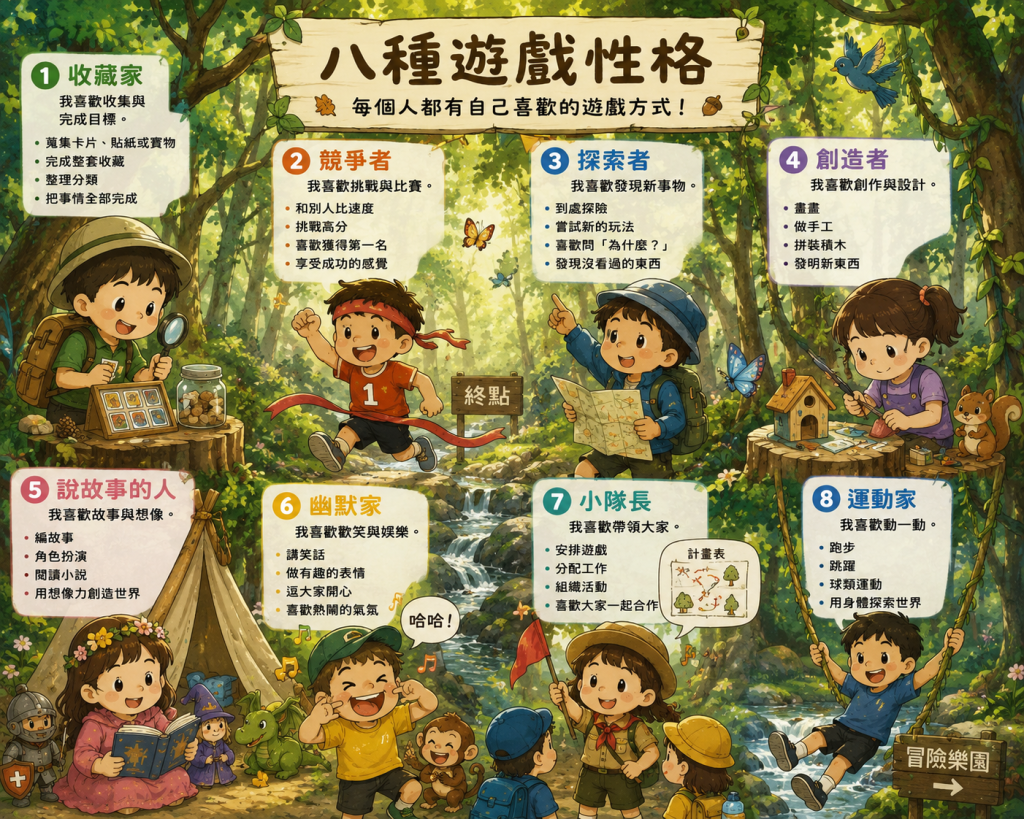 布朗博士的八種遊戲性格與對兒童的觀察